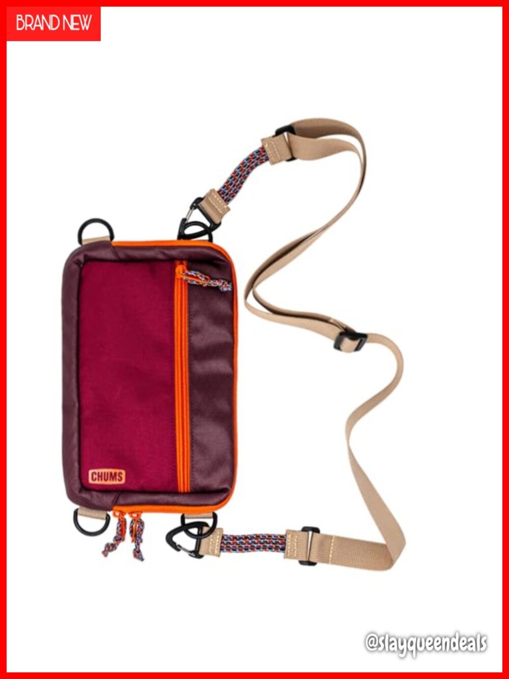 Chums Rover Crossbody Bag Sling Purse Water Resistant